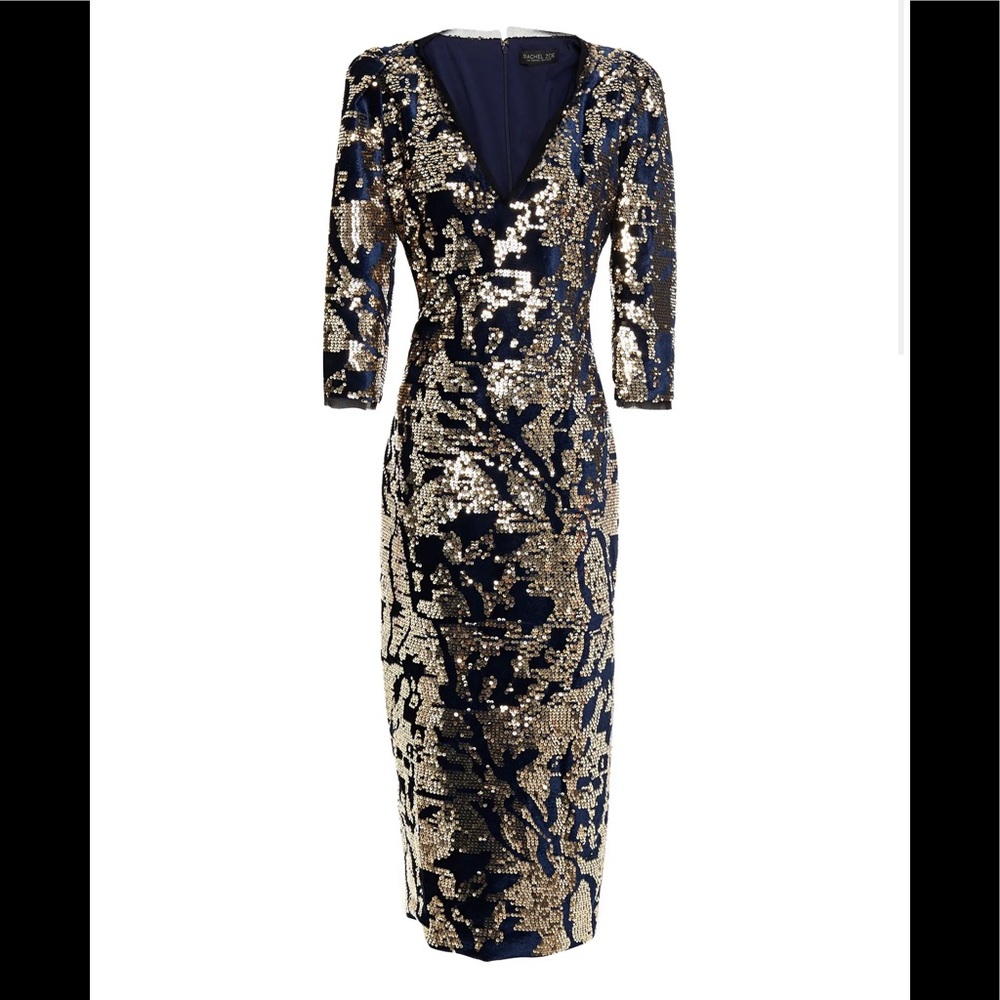 Rachel Zoe Sequin-Embellished Midi Dress